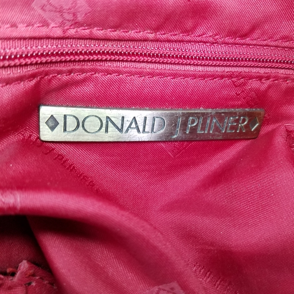 Vintage Donald J. Pliner Y2K Boho Soft Suede Leather Drawstring Bucket Hobo Bag - Picture 13 of 13